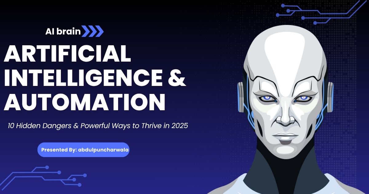 Artificial Intelligence and Automation concept illustration 2025